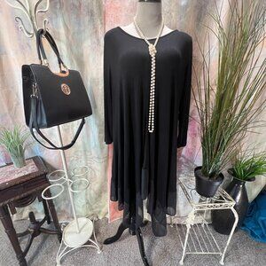 📌Kojooin Plus Size  Asymmetrical Day to Night Dress - Tunic for Curvy Women